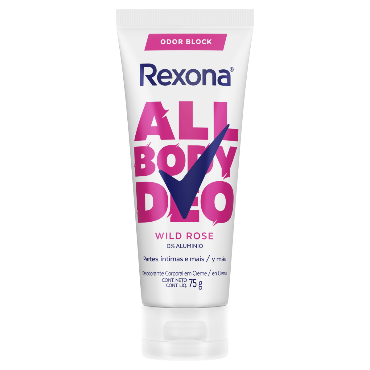 Desodorante Creme Rexona All Body Deo Wild Rose 75g